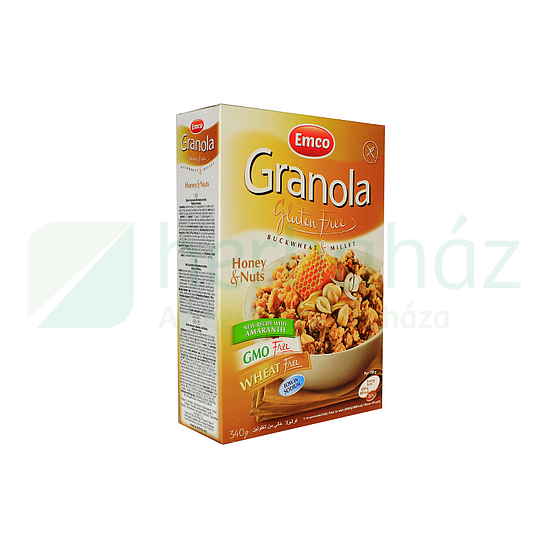 GLUTÉNMENTES GRANOLA MÜZLI MÉZZEL ÉS MOGYORÓVAL 340G