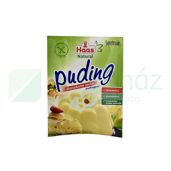 GLUTÉNMENTES HAAS NATURAL OROSZKRÉM TORTA PUDINGPOR 40G