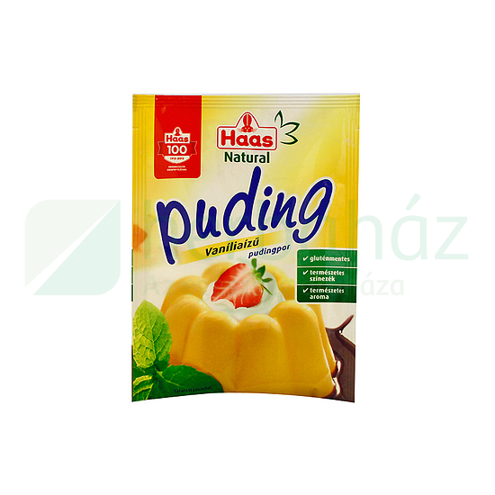 GLUTÉNMENTES HAAS NATURAL PUDINGPOR VANÍLIÁS 40G