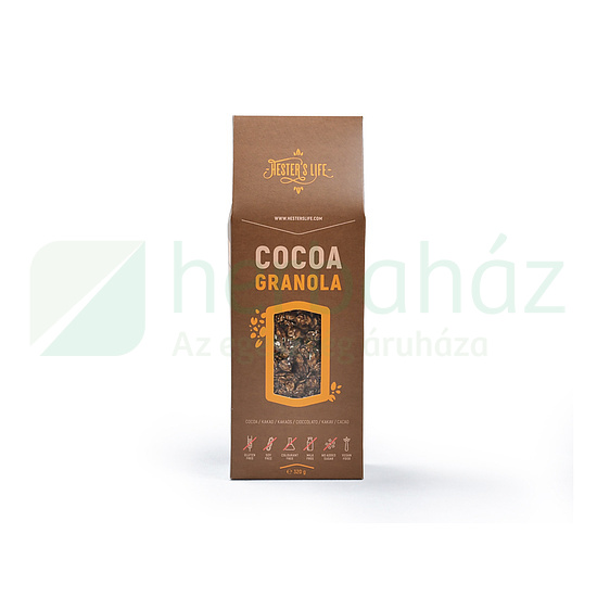 GLUTÉNMENTES HESTERS LIFE COCOA GRANOLA- KAKAÓS GRANOLA 320G