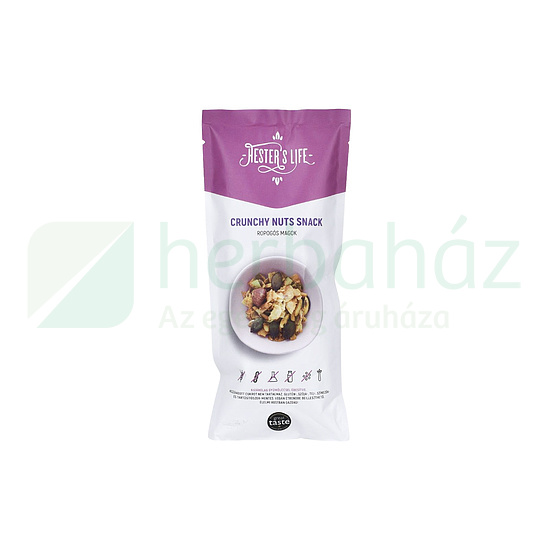 GLUTÉNMENTES HESTERS LIFE CRUNCHY NUTS SNACK- ROPOGÓS MAGOK 60G