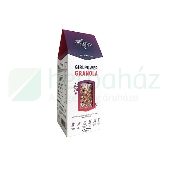 GLUTÉNMENTES HESTERS LIFE GIRLPOWER GRANOLA - MÁLNÁS GRANOLA 320G