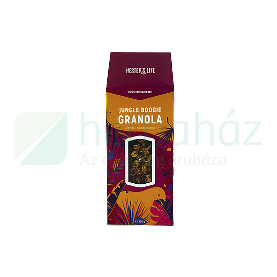 GLUTÉNMENTES HESTERS LIFE JUNGLE BOOGIE GRANOLA ÁFONYÁS-MÁLNÁS 300G