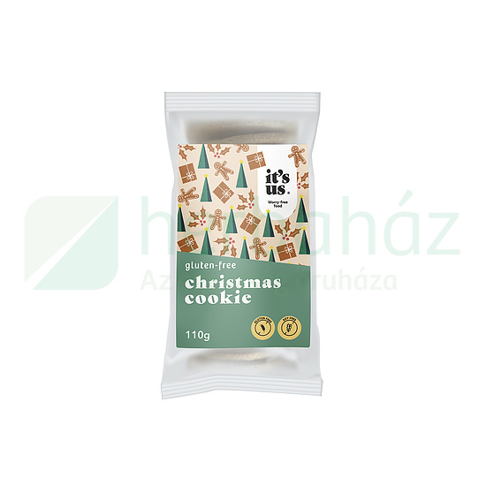 GLUTÉNMENTES ITS US KARÁCSONYI KEKSZ 110G