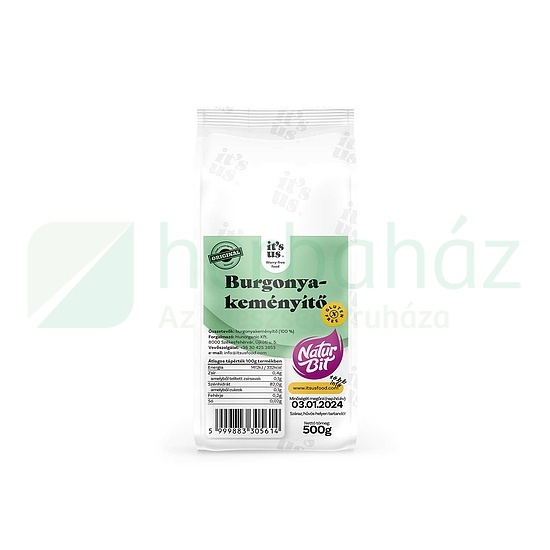 GLUTÉNMENTES ITS US NATURBIT BURGONYAKEMÉNYÍTŐ 500G