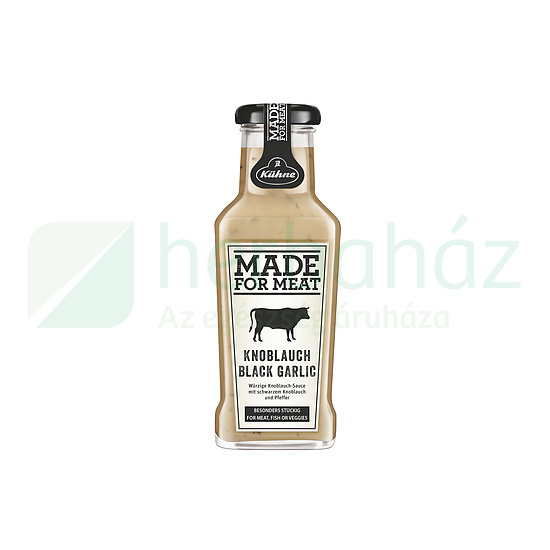 GLUTÉNMENTES KÜHNE MADE FOR MEAT FEKETE FOKHAGYMÁS SZÓSZ 235ML