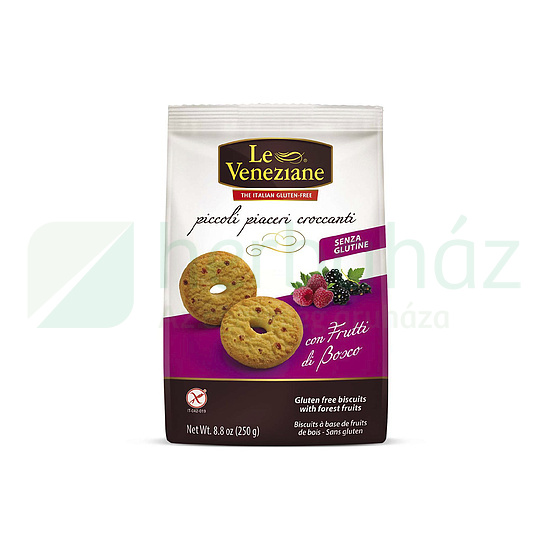 GLUTÉNMENTES LE VENEZIANE GYÜMÖLCSÖS KEKSZ 250G
