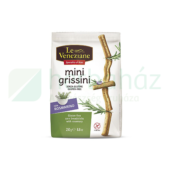 GLUTÉNMENTES LE VENEZIANE MINI GRISSINI ROZMARINGGAL 250G