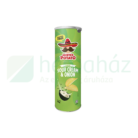 GLUTÉNMENTES MISTER POTATO CRISPS HAGYMÁS-TEJFÖLÖS 160G