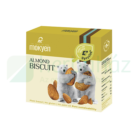 GLUTÉNMENTES MOKYEN BY MAJOMKENYÉR UPCYCLED KEKSZ MANDULÁS 50G