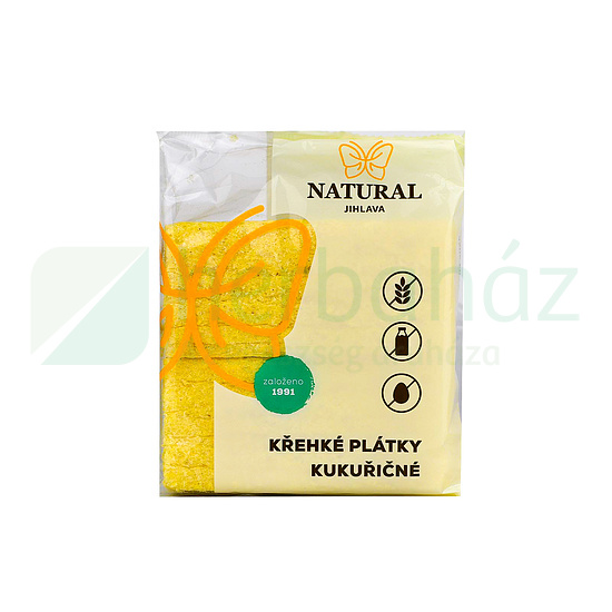 GLUTÉNMENTES NATURAL EXTRUDÁLT KUKORICASZELETEK 75G