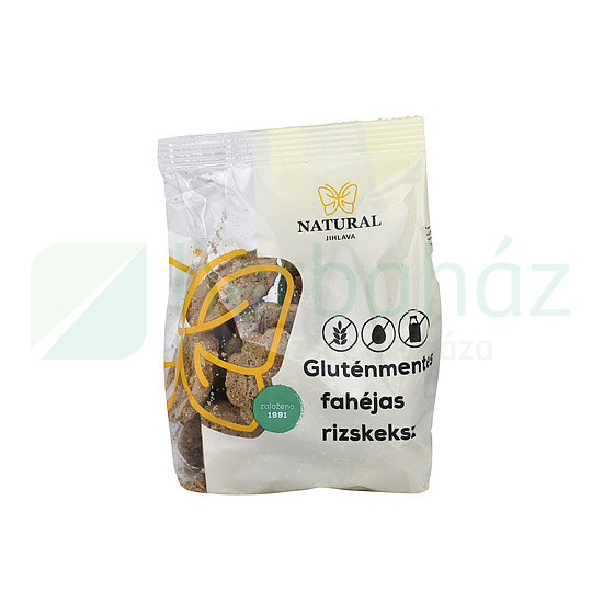 GLUTÉNMENTES NATURAL RIZSKEKSZ FAHÉJAS 150G