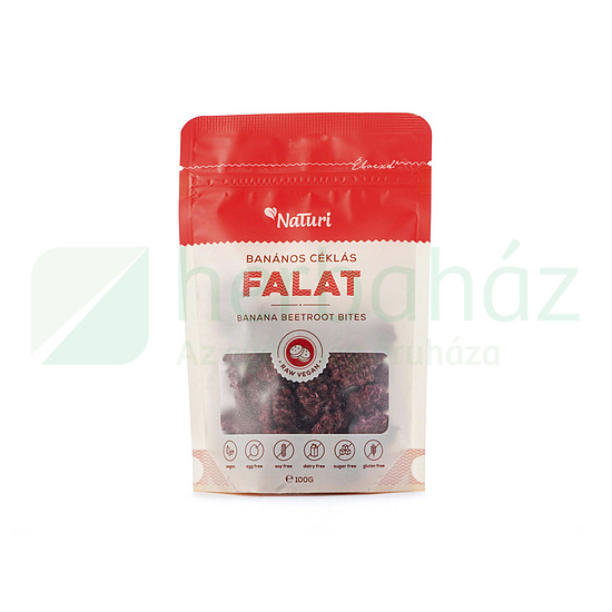 GLUTÉNMENTES NATURI BANÁNOS CÉKLÁS FALAT 100G