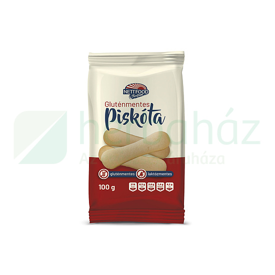 GLUTÉNMENTES NETT FOOD PISKÓTA, LAKTÓZMENTES 100G