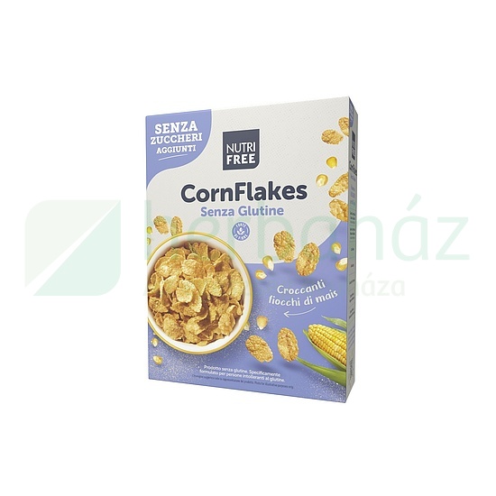 GLUTÉNMENTES NUTRI FREE CORN FLAKES REGGELIZŐPEHELY HOZZÁADOTT CUKOR NÉLKÜL 250G