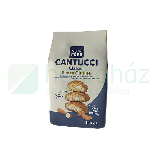 GLUTÉNMENTES NUTRI FREE KEKSZ MANDULÁS CANTUCCI 240G