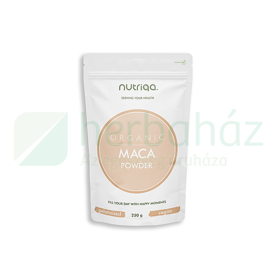 BIO NUTRIQA ORGANIC MACA GYŐKÉR POR, ZSELATINIZÁLT 250G