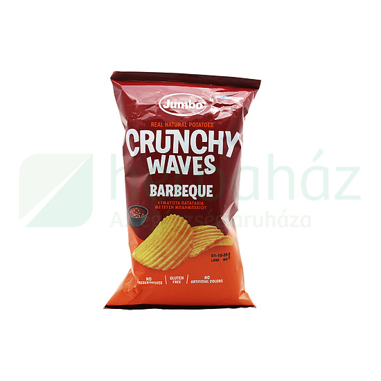 GLUTÉNMENTES OHONOS JUMBO SNACK CRUNCHY HULLÁMOS CHIPS BARBEQUE 90G