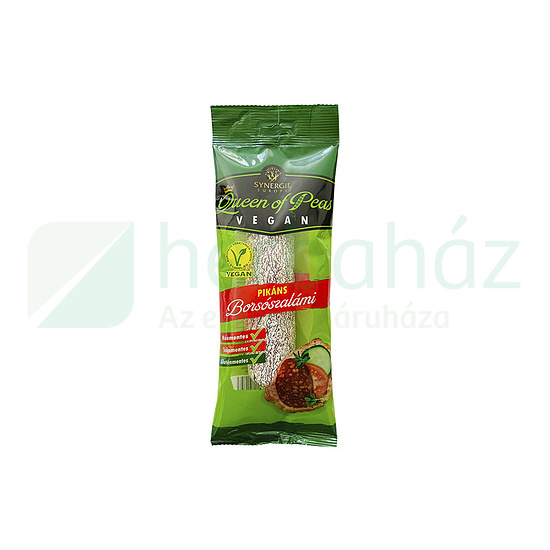 GLUTÉNMENTES QUEEN OF PEAS VEGÁN BORSÓSZALÁMI PIKÁNS 200G[H]