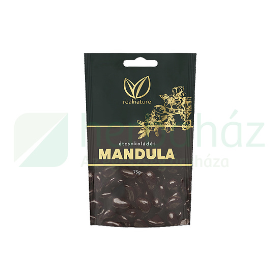 GLUTÉNMENTES REAL NATURE ÉTCSOKOLÁDÉS MANDULA 75G