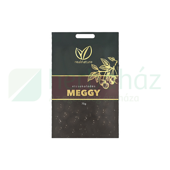 GLUTÉNMENTES REAL NATURE ÉTCSOKOLÁDÉS MEGGY 75G