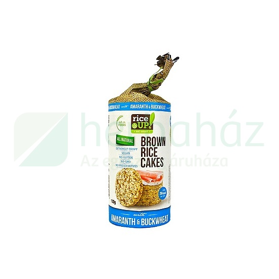 GLUTÉNMENTES RICE UP BARNA RIZSES HAJDINÁS ÉS AMARANTOS PUFFASZTOTT SZELET 120G