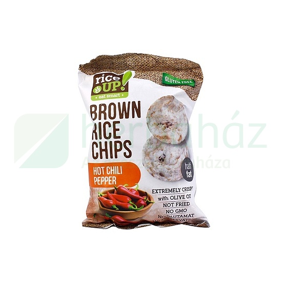 GLUTÉNMENTES RICE UP CHIPS CSÍPŐS CHILI ÍZŰ 60G