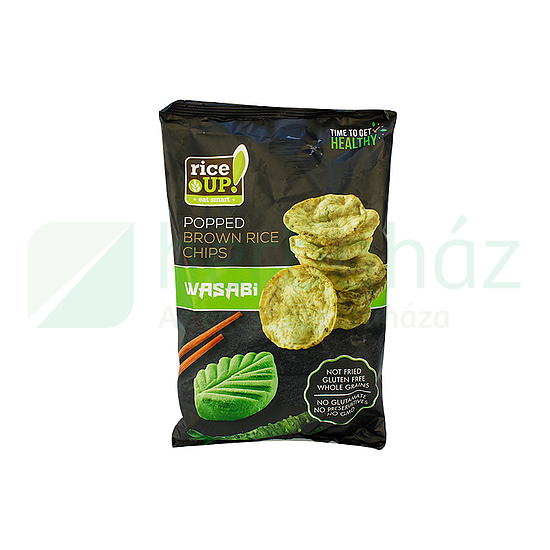 GLUTÉNMENTES RICE UP CHIPS WASABI ÍZŰ  60G