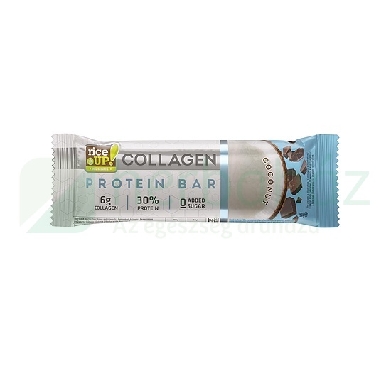 GLUTÉNMENTES RICE UP FEHÉRJESZELET KOLLAGÉNNEL KÓKUSZ ÍZŰ HCN 50G
