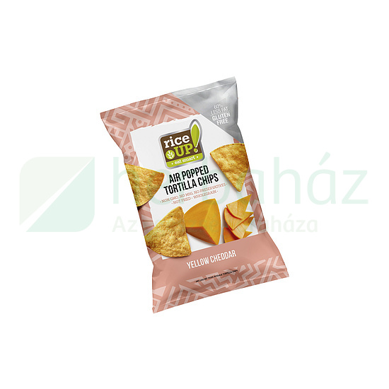 GLUTÉNMENTES RICE UP TORTILLA CHIPS CHEDDAR SAJT ÍZŰ 60G