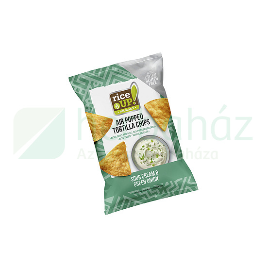GLUTÉNMENTES RICE UP TORTILLA CHIPS HAGYMÁS TEJFÖLÖS ÍZŰ 60G