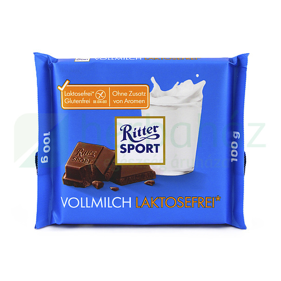 GLUTÉNMENTES RITTER SPORT LÁGY TEJCSOKOLÁDÉ LAKTÓZMENTES 100G