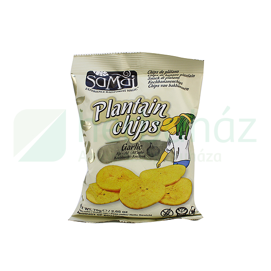 GLUTÉNMENTES  SAMAI PLANTAIN (FŐZŐBANÁN) CHIPS FOKHAGYMÁS 75G