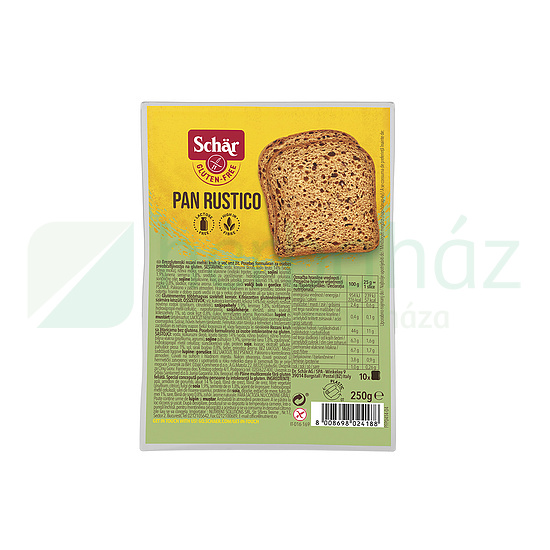 GLUTÉNMENTES SCHAR PAN RUSTICO KENYÉR 250G