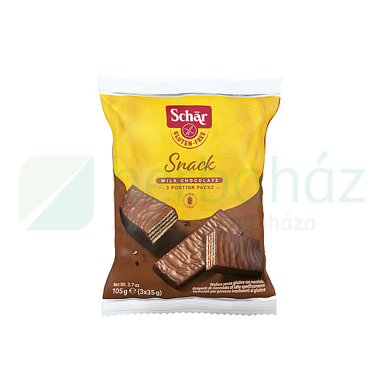 GLUTÉNMENTES SCHAR SNACK CSOKOLÁDÉVAL BEVONT MOGYORÓS OSTYA 105G