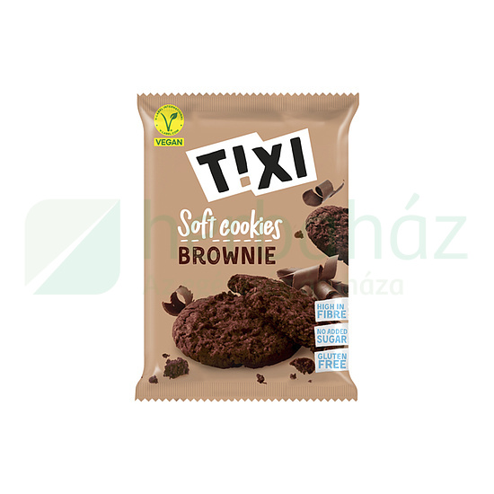 GLUTÉNMENTES T!XI VEGÁN KEKSZ, BROWNIES 50G