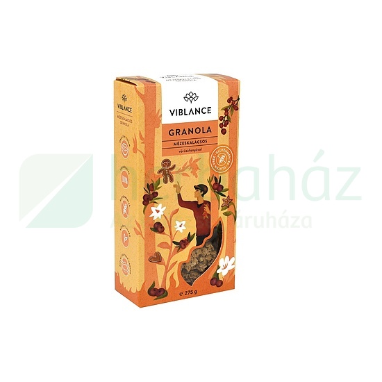 GLUTÉNMENTES VIBLANCE MÉZESKALÁCSOS GRANOLA 275G