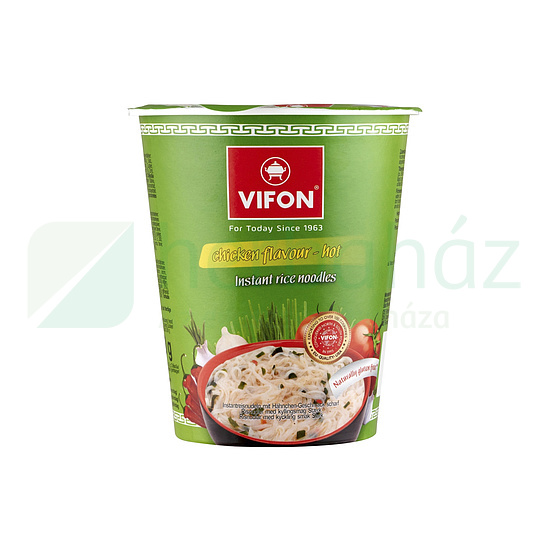 GLUTÉNMENTES VIFON CSIRKE ÍZESÍTÉSŰ RIZSTÉSZTÁS LEVES POHÁRBAN (CSÍPŐS) 60G