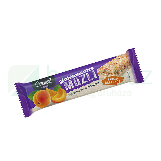 GM CORNEXI MÜZLISZELET SÁRGABARACKOS, JOGHURTOS BEVONÓ TALPPAL 25G