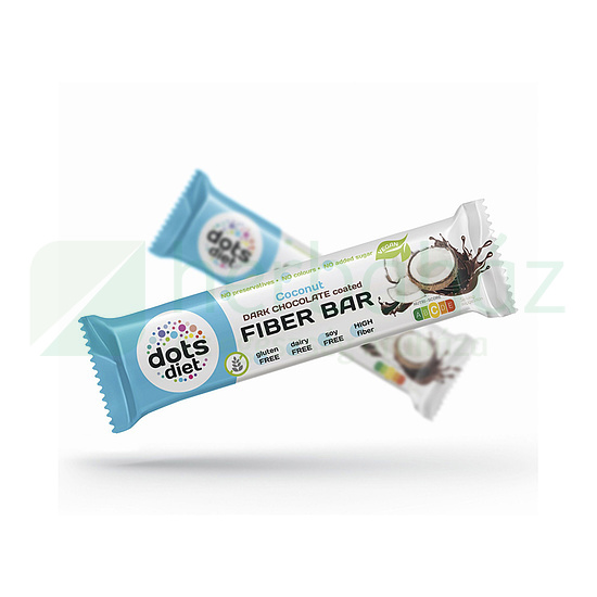 GM DOTSDIET FIBER BAR ÉTCSOKOLÁDÉVAL BEVONT ROST SZELET KÓKUSZ ÍZBEN HCN 40G