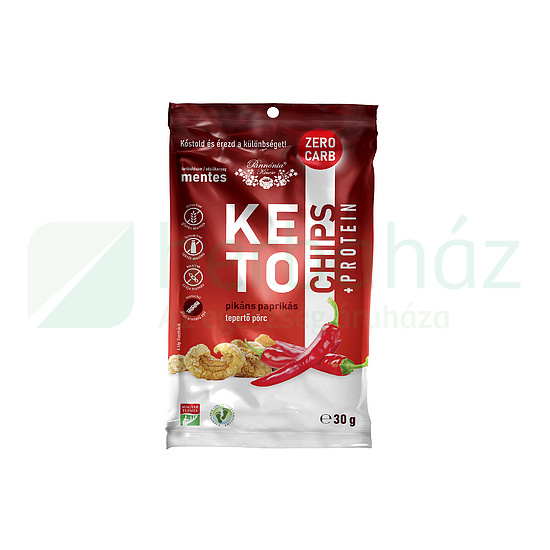 GM PANNÓNIA KETO CHIPS PIKÁNS PAPRIKÁS TEPERTŐ PÖRC 30G