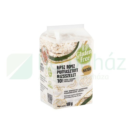 GLUTÉNMENTES RIPSZ ROPSZ PUFFASZTOTT RIZSSZELET NATÚR 100G