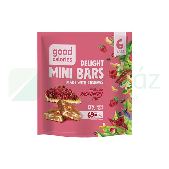 GOOD CALORIES MINI SZELET MÁLNA ÍZŰ, KESUDIÓVAL 102G