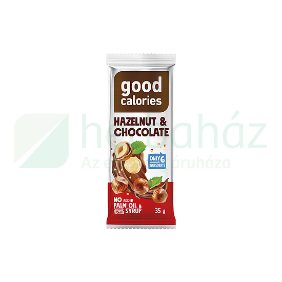 GOOD CALORIES SZELET MOGYORÓ-CSOKOLÁDÉ 35G