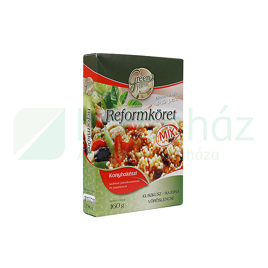 GREEN FARM REFORMKÖRET MIX (KUSZKUSZ, HAJDINA, VÖRÖSLENCSE) 2X80G