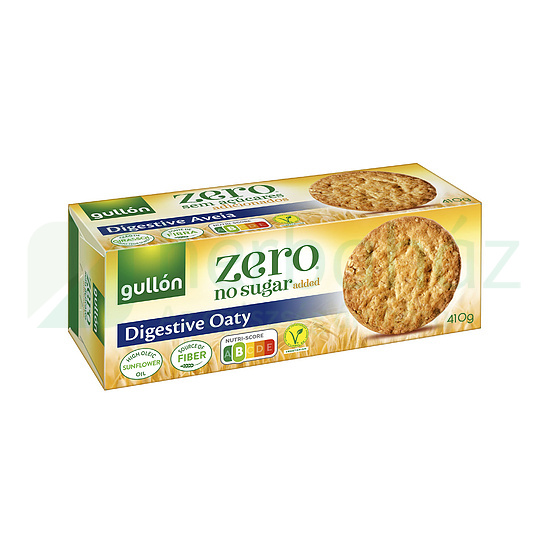 GULLON DIGESTIVA OATY ZERO KEKSZ HOZZÁADOTT CUKOR NÉLKÜL 410G