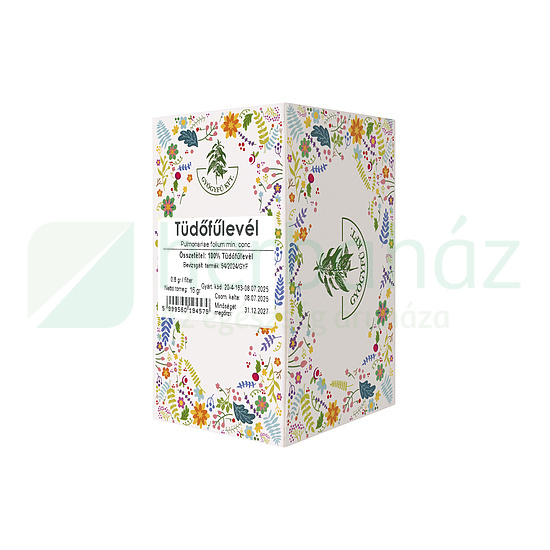 GYÓGYFŰ TEA TÜDŐFŰLEVÉL FILTERES 20DB