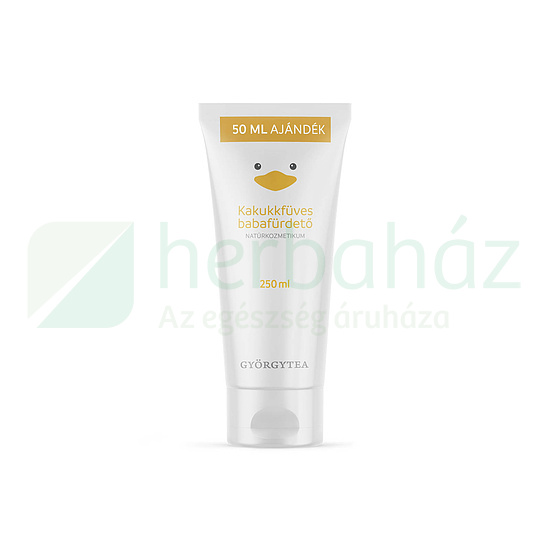 GYÖRGYTEA NATURKOZMETIKUM KAKUKKFÜVES BABAFÜRDETŐ 200ML+50ML AJÁNDÉK