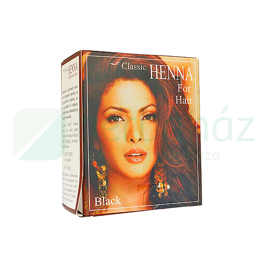 HENNA CLASSIC HAJSZINEZŐ POR FEKETE 100G