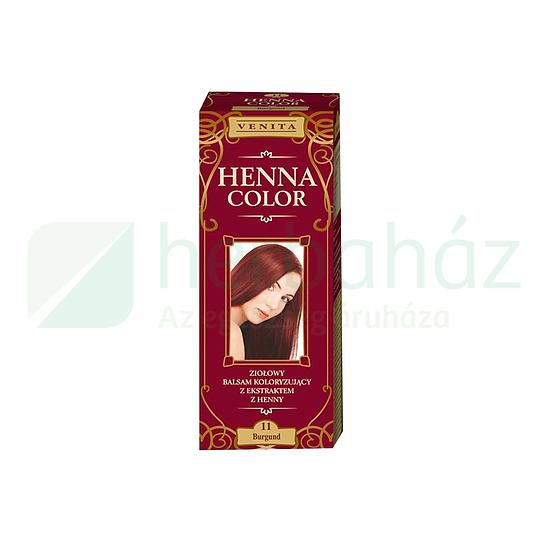 HENNA COLOR HAJFESTÉK 11 BURGUNDI VÖRÖS 75ML